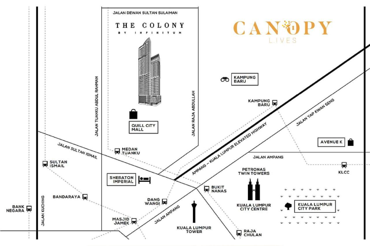 The Luxe & The Colony, Klcc Leilighet Kuala Lumpur Eksteriør bilde